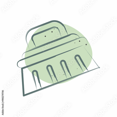 Icon Cleaning Brush. related to Hygiene symbol. Color Spot Style. simple design illustration