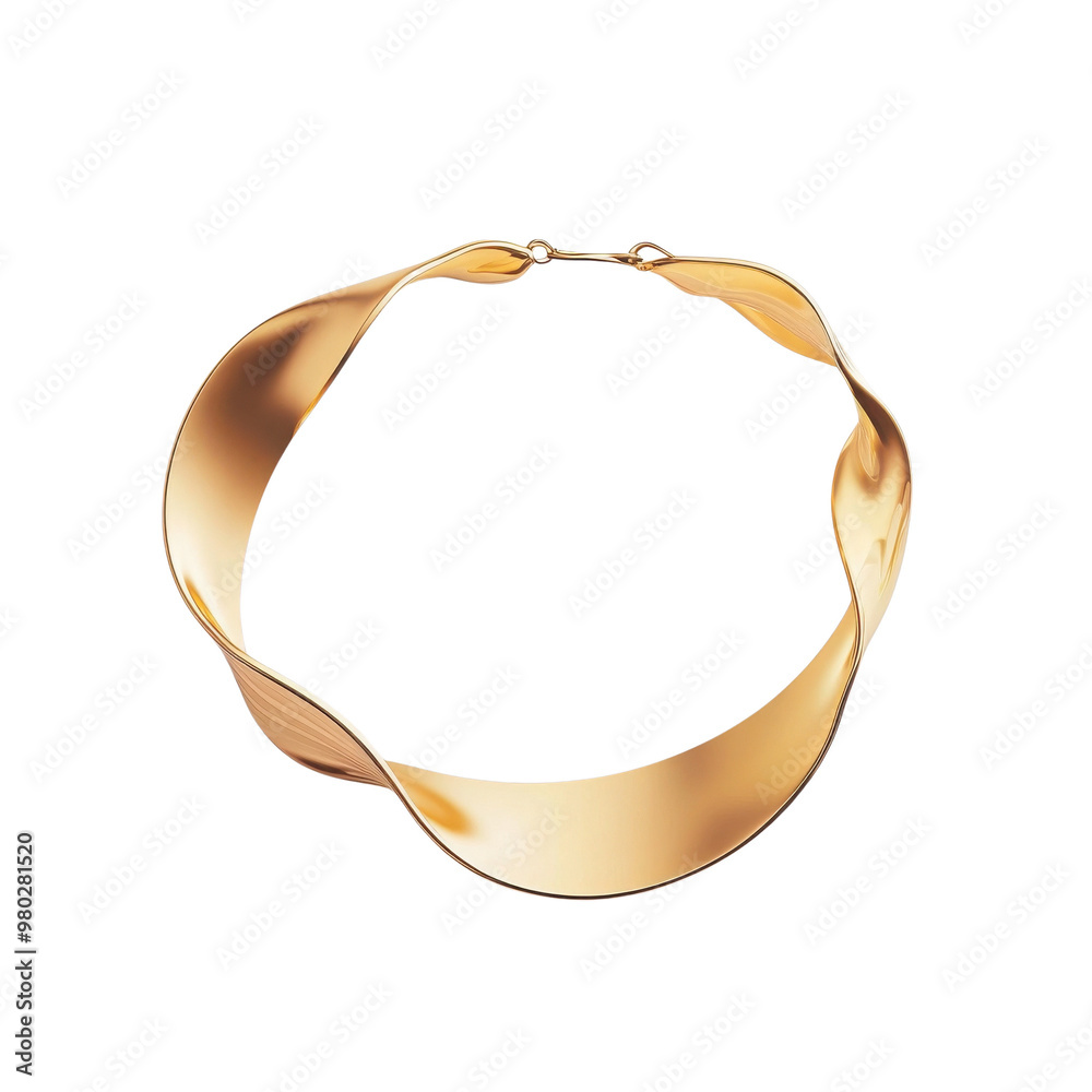 A stunning gold choker necklace with a modern design, perfect for adding elegance to any outfit or occasion. transparent background A stunning gold choker necklace with a modern design, perfect for adding elegance to any outfit or occasion. transparent background