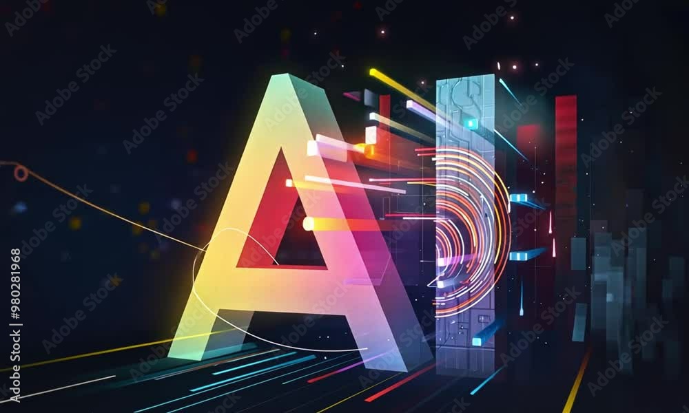 AI creates and applies visual effects in video editing software. A