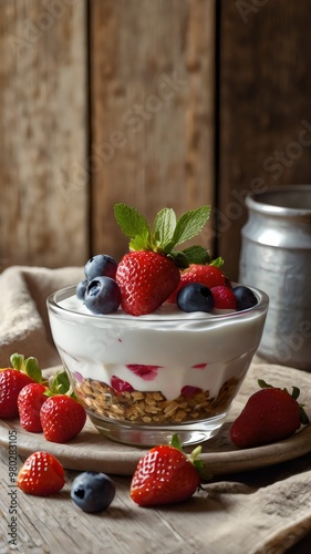 PARFAIT DE YOGURT AFRUTADO Y SALUDABLE