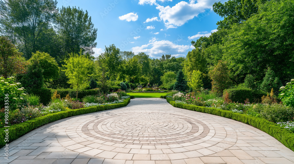 Obraz premium Elegant Stone Walkway