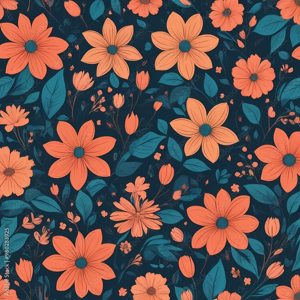 seamless floral pattern seamless floral pattern