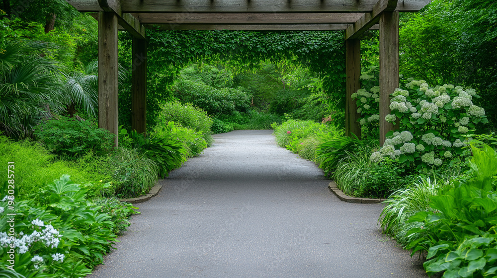 Obraz premium Minimalist Garden Walkway