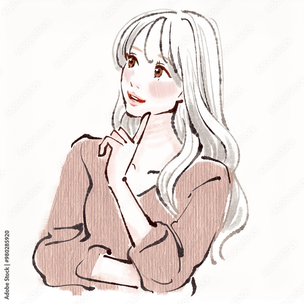 女性・女の子のイラスト素材 女性・女の子のイラスト素材