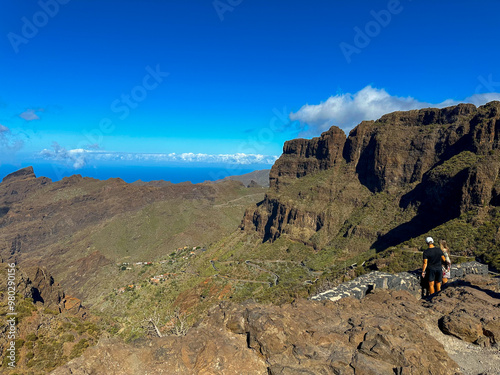 Landscape of the Macizo de Teno mountains in Tenerife, Canary Islands photo