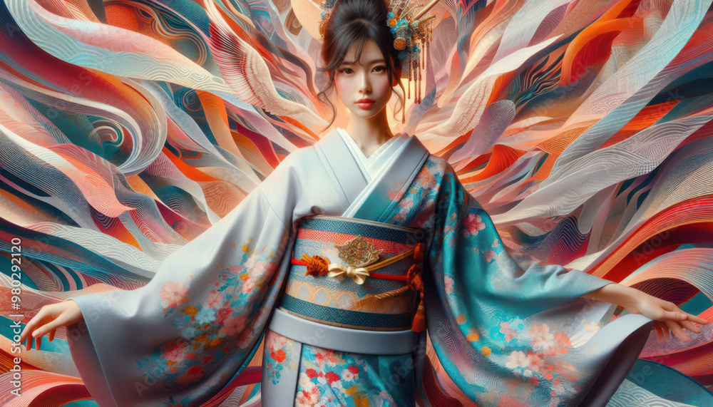 Fototapeta premium 着物の女性