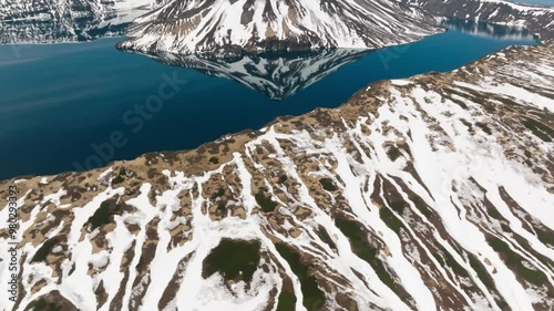 Krenitsyn Volcano, Onekotan Island, bird's eye view
