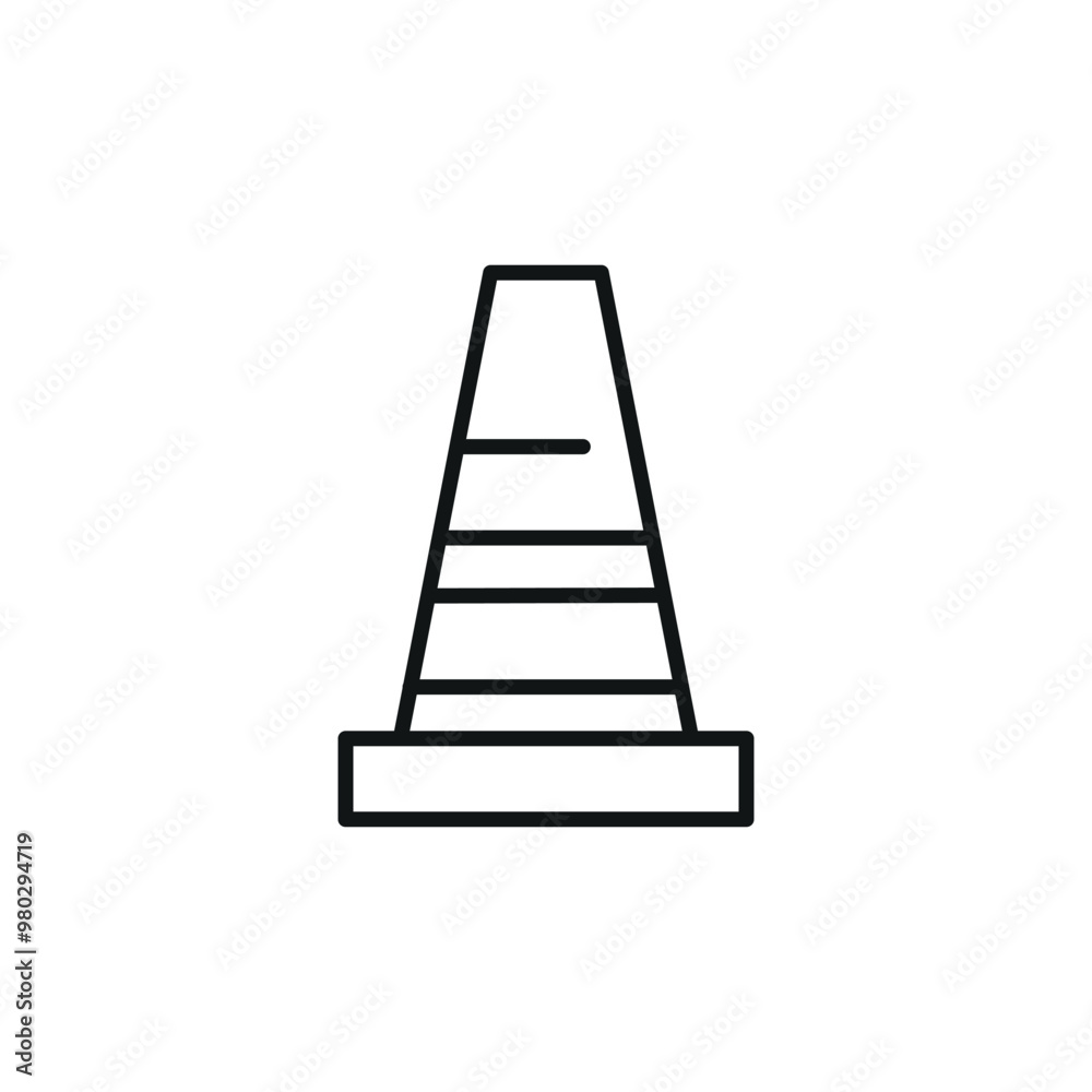 Soccer training cone icon. Simple soccer training cone icon for social media, app, and web design. Vector illustration Soccer training cone icon. Simple soccer training cone icon for social media, app, and web design. Vector illustration