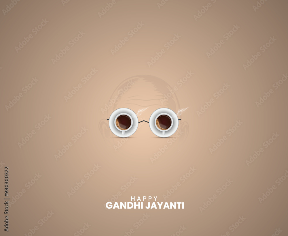 Happy Gandhi Jayanti, Gandhi Jayanti creative design for social media banner, poster, 3d illustration Happy Gandhi Jayanti, Gandhi Jayanti creative design for social media banner, poster, 3d illustration
