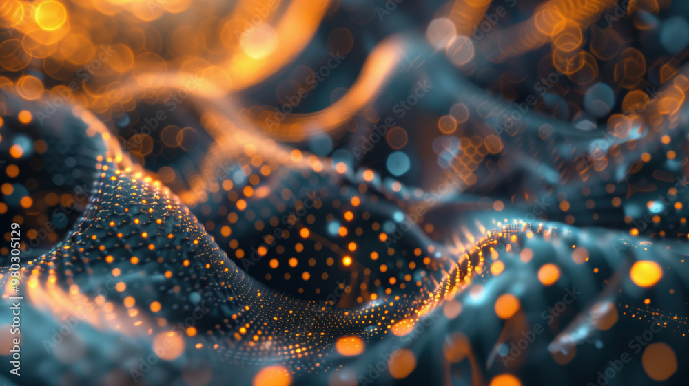 Stunning Bokeh Patterns Luxurious Golden Hues Organic Shapes for Dreamy Visuals