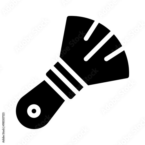 shaving brush glyph icon