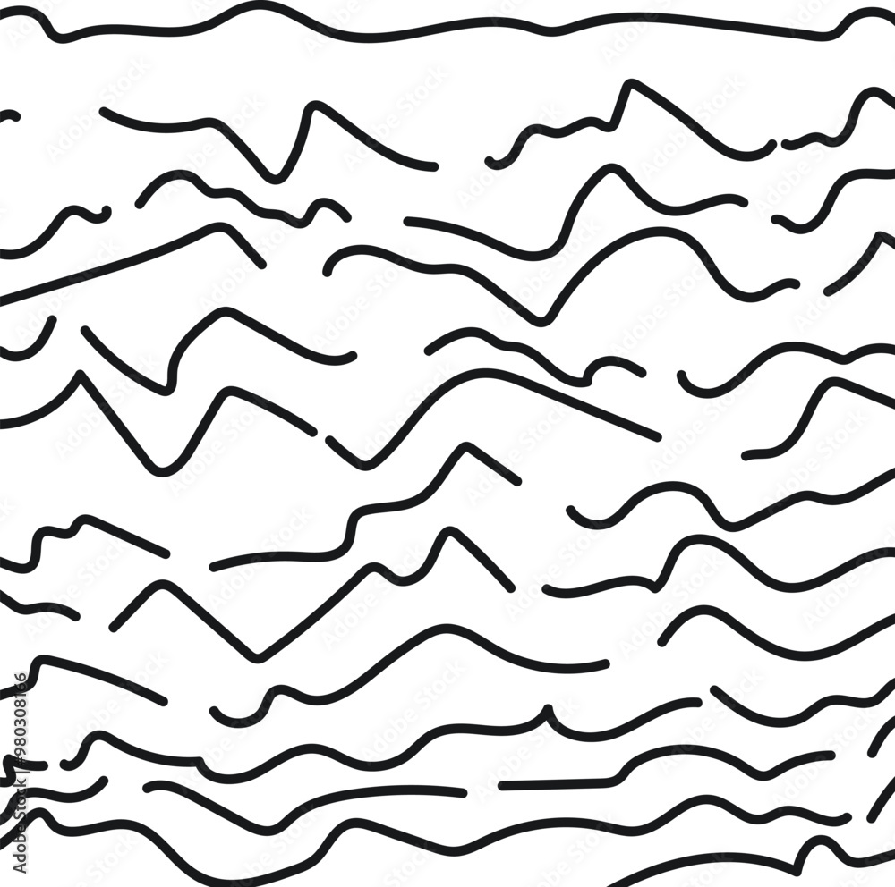 Fototapeta premium Wavy lines create a nautical theme or texture.