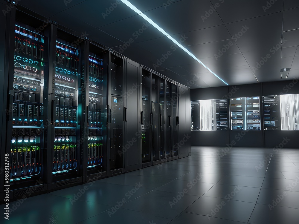 server room with servers Server racks in server room data center server rack with servers
server room with servers Server racks in server room data center server rack with servers