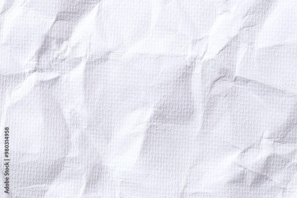Crumpled white paper texture background for design in your work backdrop concept.