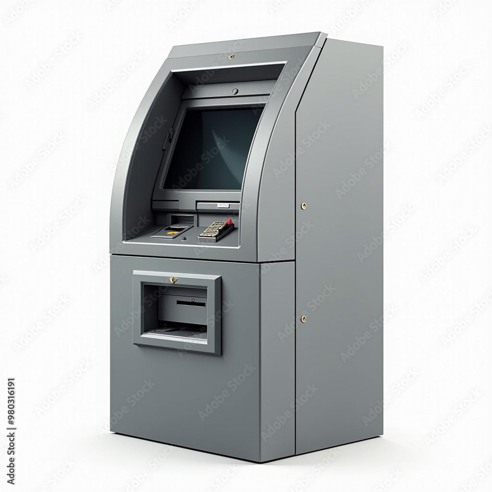 atm machine isolated on white atm machine isolated on white
