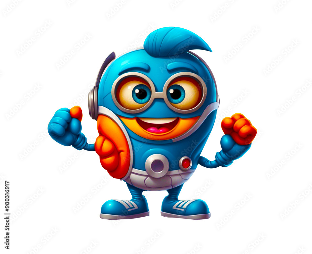 Obraz premium 3d cartoon mascot 