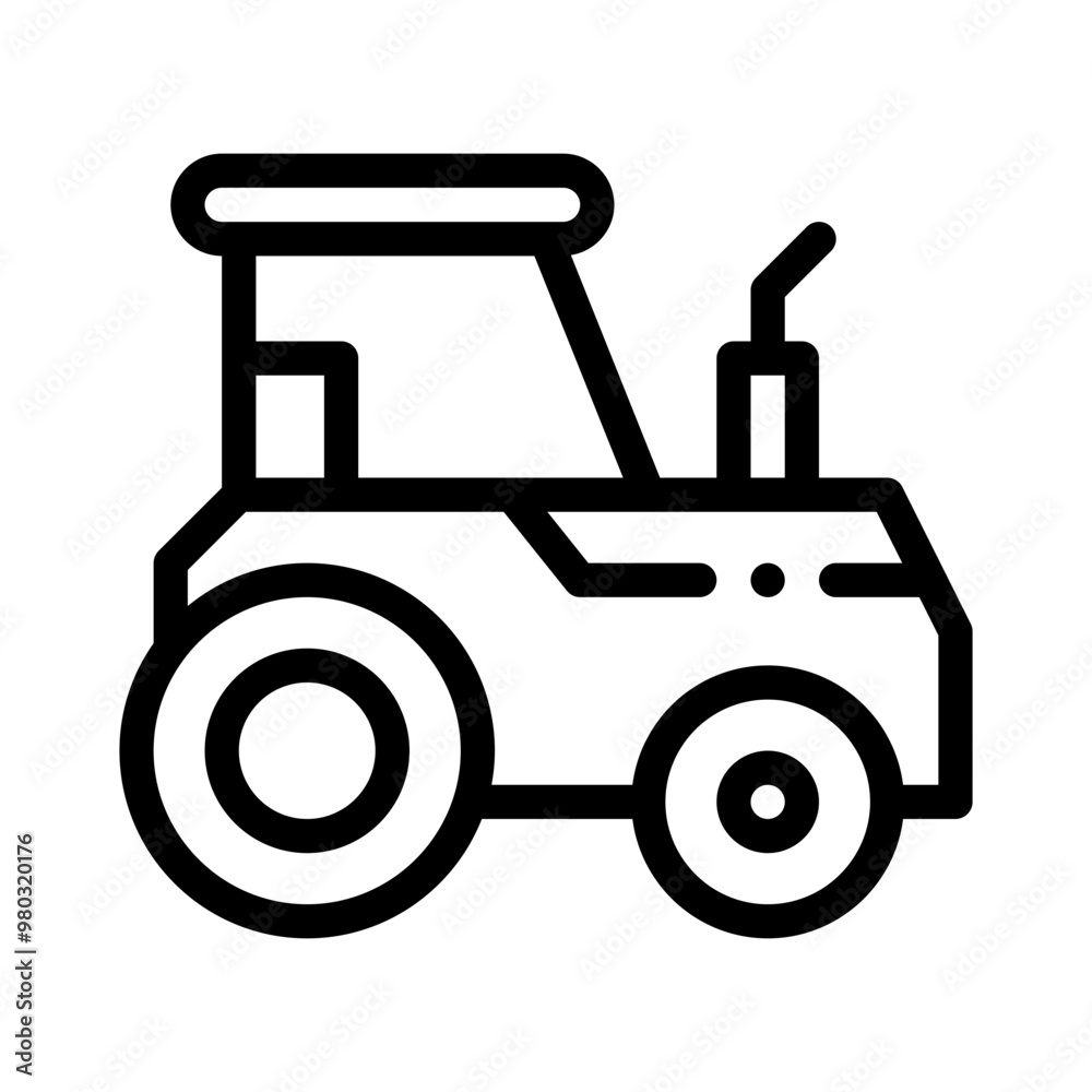 tractor line icon tractor line icon