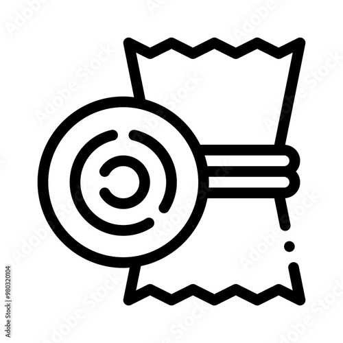 hay bale line icon
