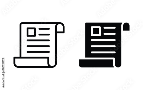 bill invoice icon vector