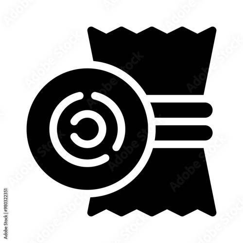 hay bale glyph icon