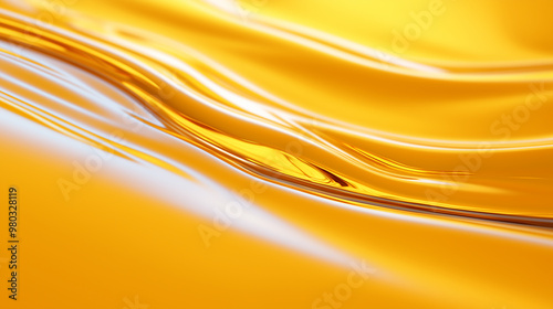 Golden Lubricant Liquid Ripples