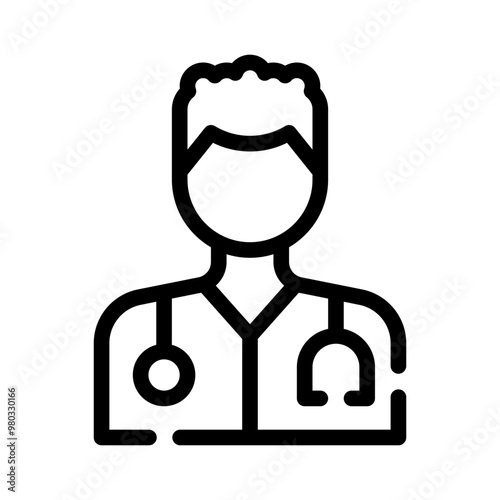 doctor line icon