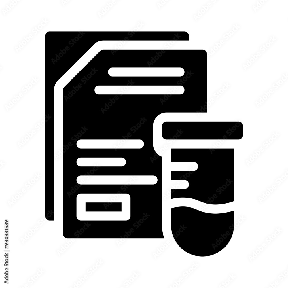 lab test glyph icon lab test glyph icon