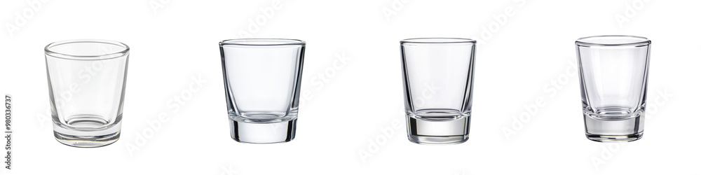 custom made wallpaper toronto digitalA collection of four stylish clear glass shot glasses ideal for cocktails, parties, or special events. transparent background