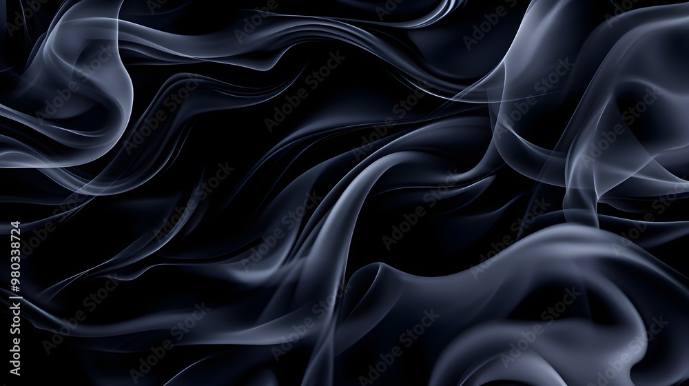 Seamless pattern of swirling smoke, cool monochromatic palette, mysterious and dreamy, fluid lines, abstract shapes, high-definition digital art, minimalistic Seamless pattern of swirling smoke, cool monochromatic palette, mysterious and dreamy, fluid lines, abstract shapes, high-definition digital art, minimalistic