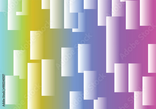 Impression color rainbow multi color vector style.