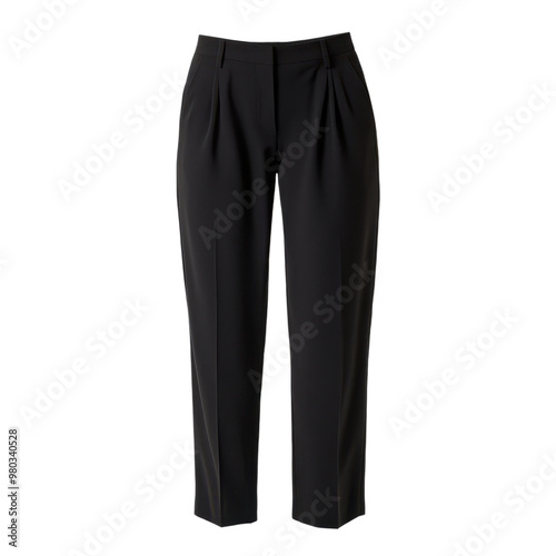 Wallpaper Mural Elegant black pants with pleats, perfect for formal occasions or professional attire, combining style and comfort effortlessly. transparent background Torontodigital.ca