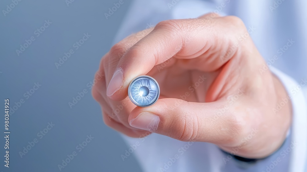Doctor s hand holding a small flashlight to check a patient s eyes, eye check, pupil reflex test Doctor s hand holding a small flashlight to check a patient s eyes, eye check, pupil reflex test