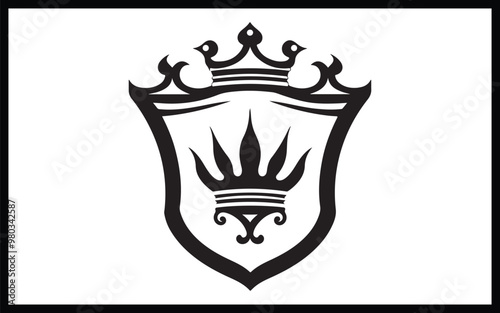 Coat of arms flat logo
