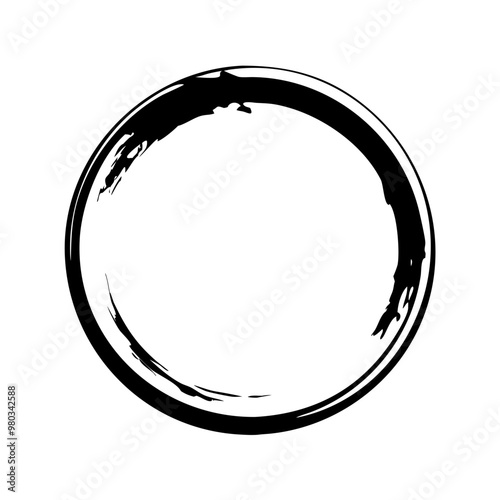 筆で描いた円