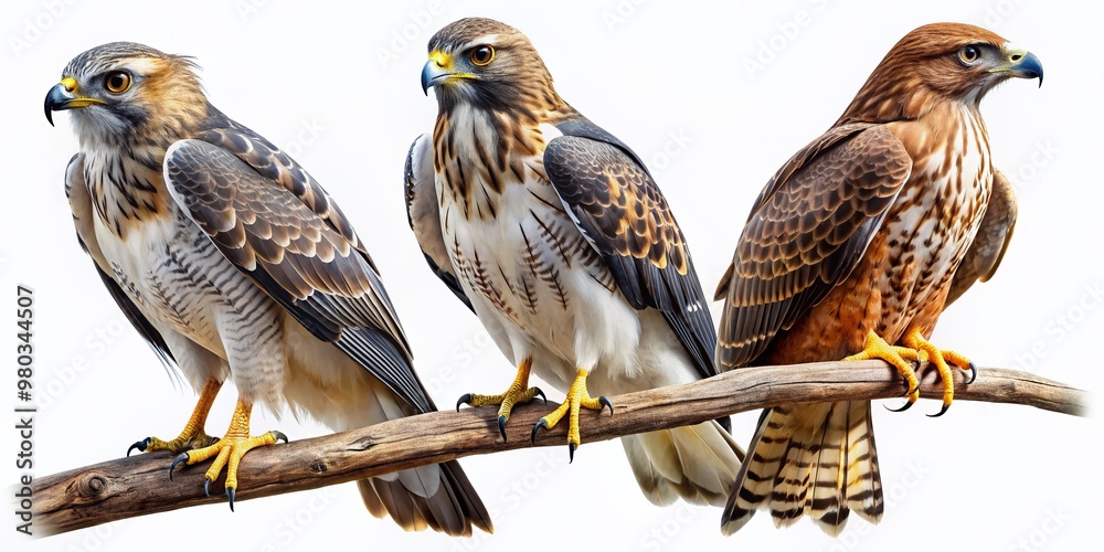 Birds of prey from different angles isolated on a transparent background in PNG format. A set of close-up images of hawks on a transparent background. Clipart of a flying hawk sitting on a branch Birds of prey from different angles isolated on a transparent background in PNG format. A set of close-up images of hawks on a transparent background. Clipart of a flying hawk sitting on a branch