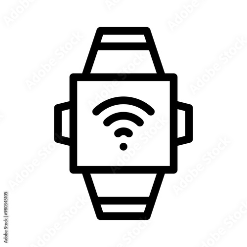 wearable tech line icon