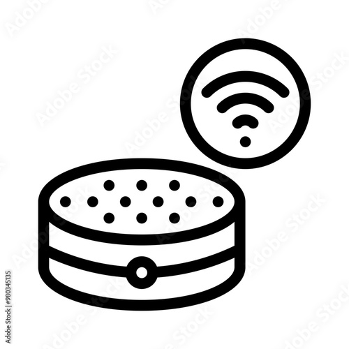 voice assistant line icon