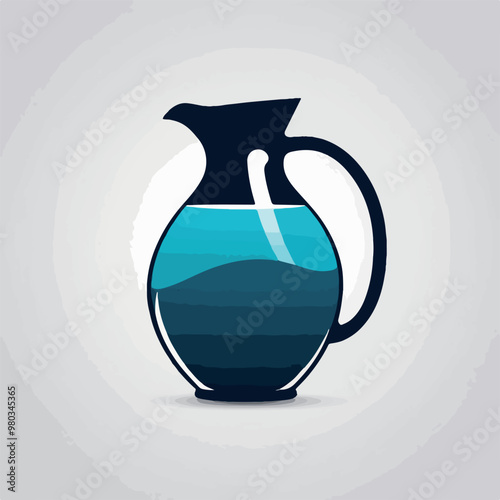 Vector jug icon illustration of design
