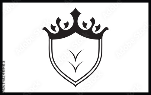 Coat of arms flat logo