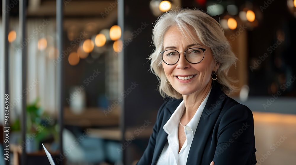 Smiling Mature Businessman in Shirt and Tie, Corporate Executive, Portrait Shot on Plain Background Smiling Mature Businessman in Shirt and Tie, Corporate Executive, Portrait Shot on Plain Background