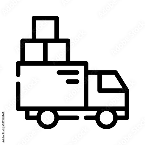 truck line icon