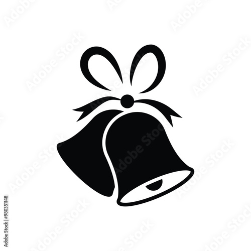 3d bell vector ring icon