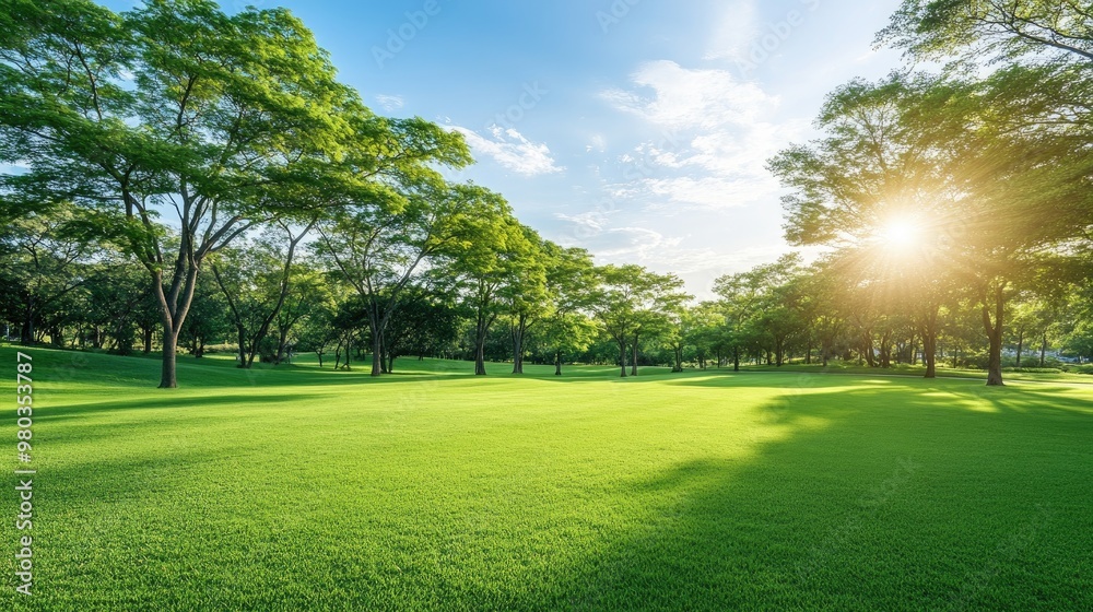 Lush Green Grass in a Vibrant Outdoor Landscape Lush Green Grass in a Vibrant Outdoor Landscape
