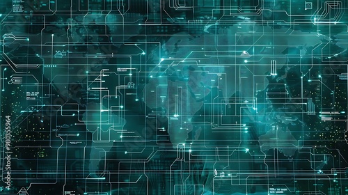 Speedy Data Transfer on Tech Globe, Business Theme, Background, Technology, Networking, Digital