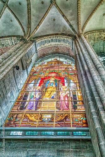 stained window