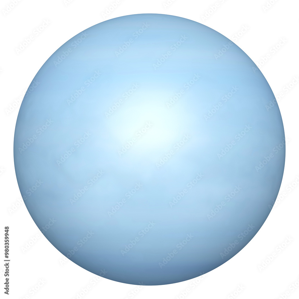 3D Realistic Uranus Planet Illustration Transparent Background 3D Realistic Uranus Planet Illustration Transparent Background