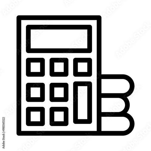calculator line icon