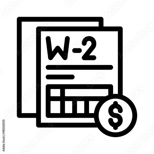 W line icon