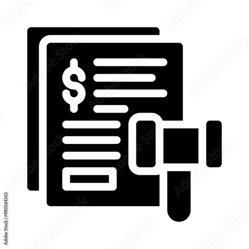 penalty glyph icon