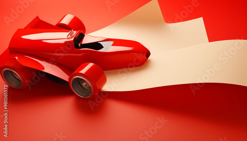 red gift box with ribbon